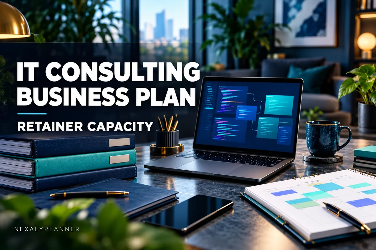 IT Consulting Business Plan: Retainer Hours and Capacity editorial planning illustration
