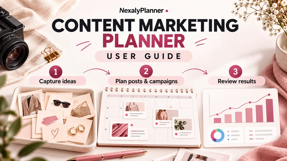 Content Marketing Planner user guide: capture ideas, plan posts and campaigns, review results