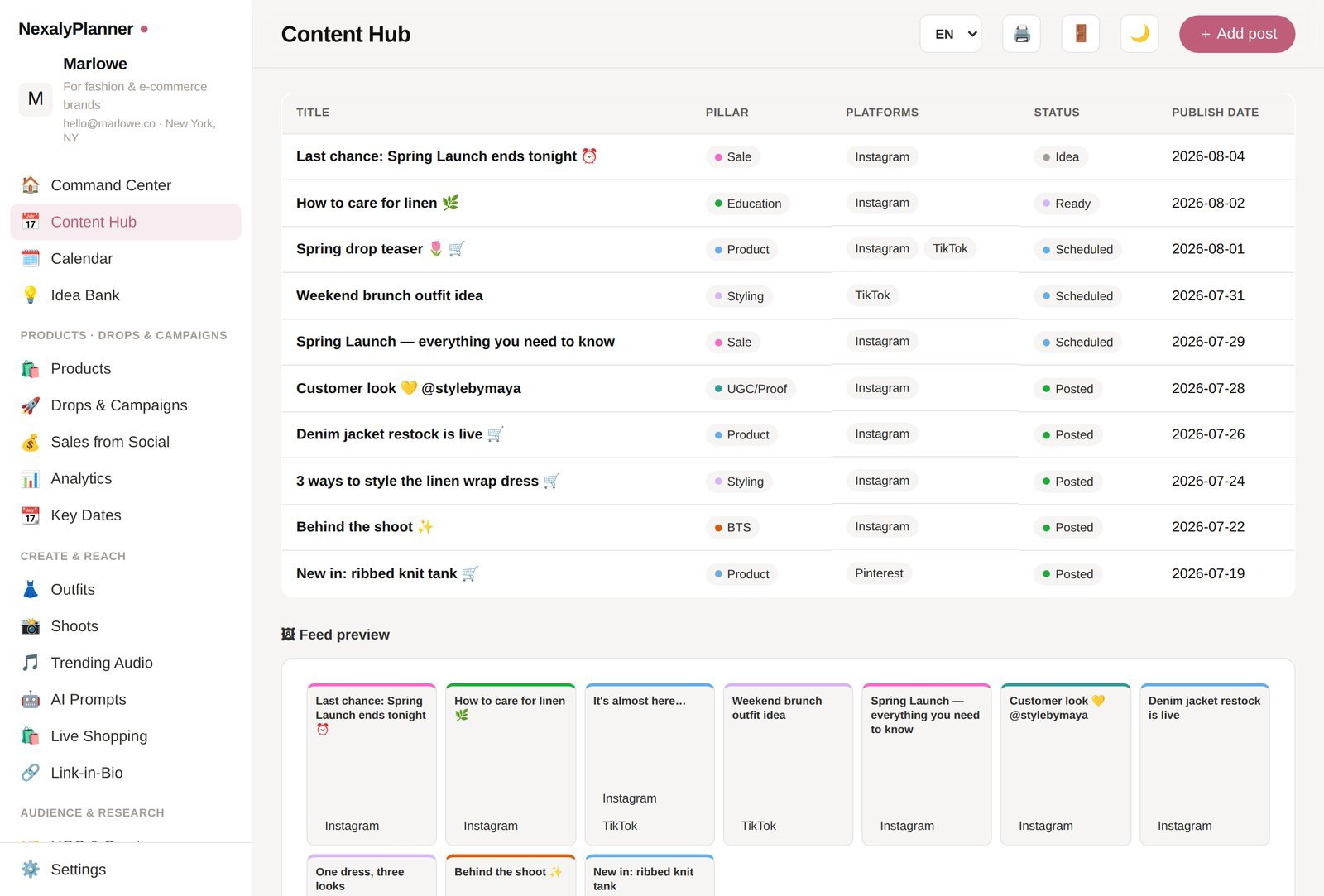 30 Boutique Social Media Post Ideas With Clear Sales CTAs