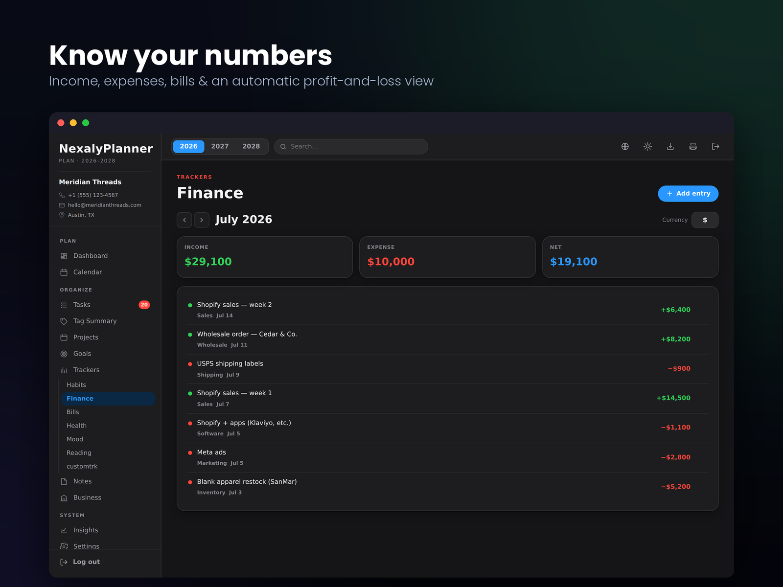 Offline web app business planner for Windows Mac iPhone iPad and Android with private local data