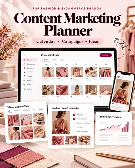 Content Marketing Planner — for Fashion & E-Commerce Brands